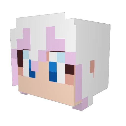 Buckhori Minecraft avatar head, 3D render