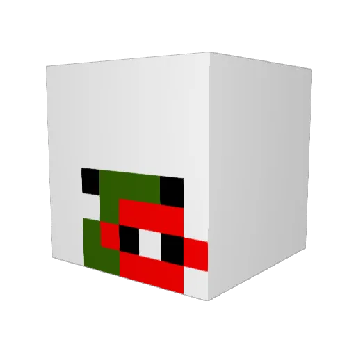 Bucknuts1102 Minecraft avatar head, 3D render