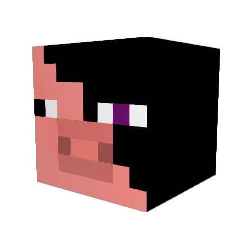 Bucknutt Minecraft avatar head, 3D render