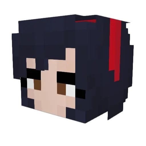 BuckoWasTaken Minecraft avatar head, 3D render