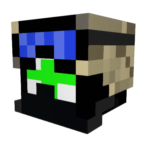 Buckshot3375 Minecraft avatar head, 3D render