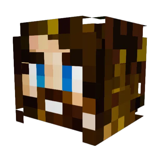 Buckshot576 Minecraft avatar head, 3D render