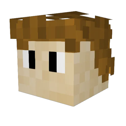 Bucktimus_Prime Minecraft avatar head, 3D render