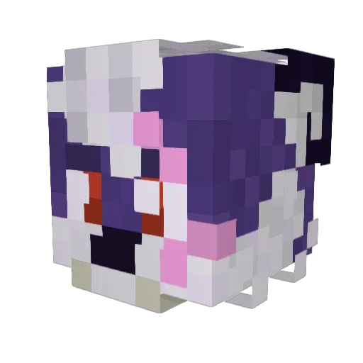 Buckxp Minecraft avatar head, 3D render