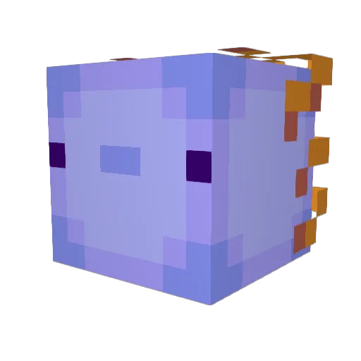 Bucky123 Minecraft avatar head, 3D render