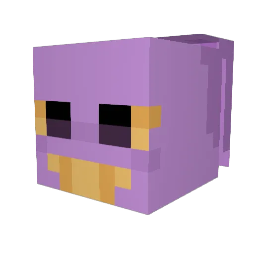 Bud091 Minecraft avatar head, 3D render