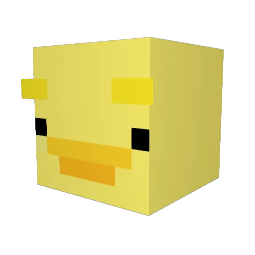 BudT3r Minecraft avatar head, 3D render