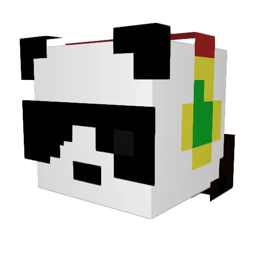 Bud_smile Minecraft avatar head, 3D render