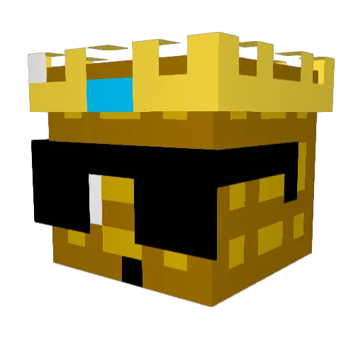 Budda_Bac Minecraft avatar head, 3D render