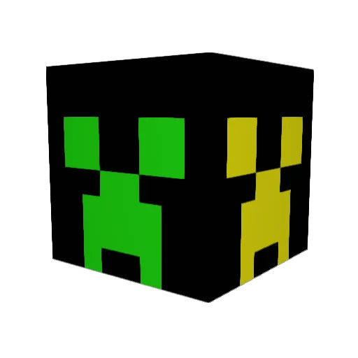 Buddakan Minecraft avatar head, 3D render