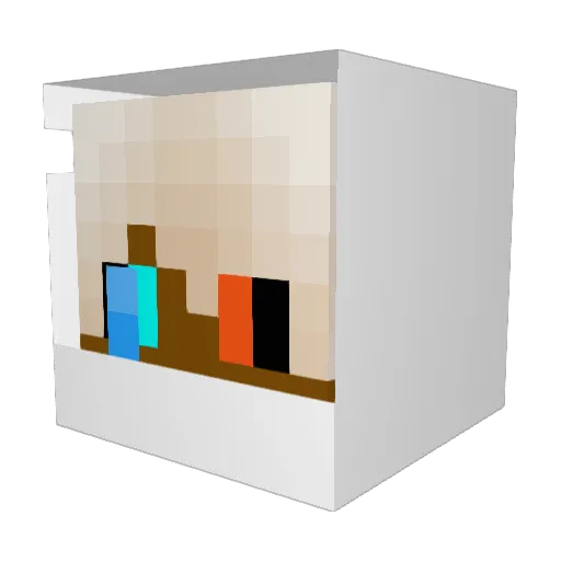 Buddelbruder Minecraft avatar head, 3D render