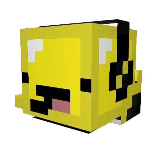 BudderBot408 Minecraft avatar head, 3D render