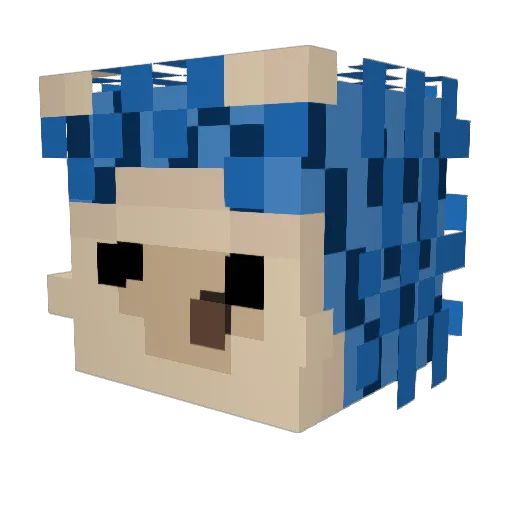 BudderBringer Minecraft avatar head, 3D render