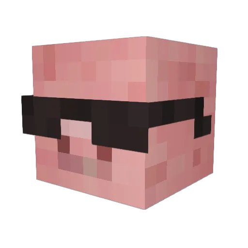 BudderBuilder13 Minecraft avatar head, 3D render