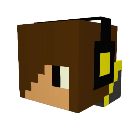 BudderDude65792 Minecraft avatar head, 3D render