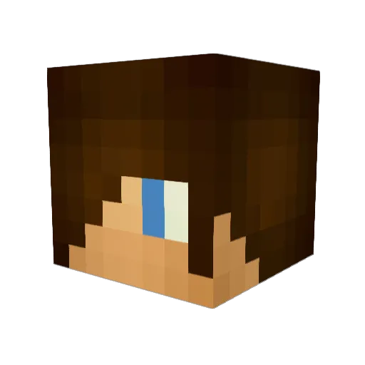 BudderMC Minecraft avatar head, 3D render