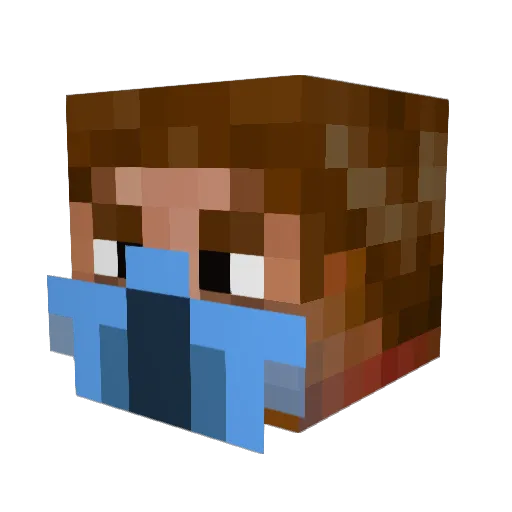 Budderwarrior001 Minecraft avatar head, 3D render