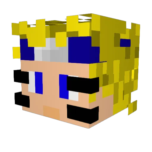 Buddha114220 Minecraft avatar head, 3D render