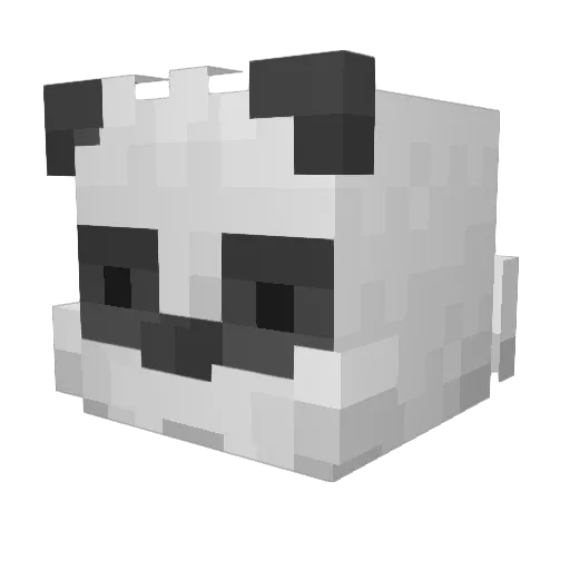 Buddha443 Minecraft avatar head, 3D render
