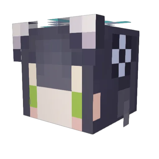 Buddha7181 Minecraft avatar head, 3D render