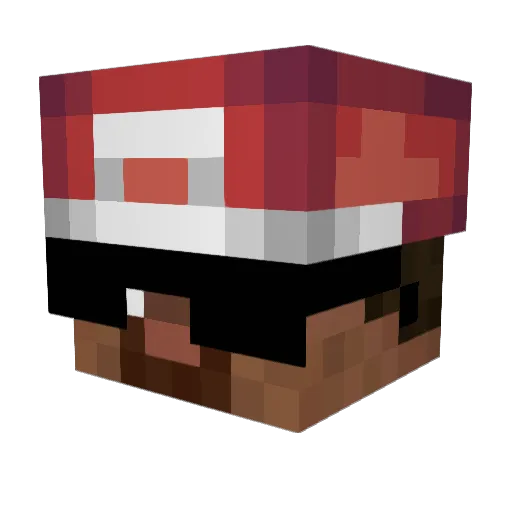 BuddhaGT09 Minecraft avatar head, 3D render