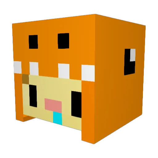 Buddha_OAO Minecraft avatar head, 3D render