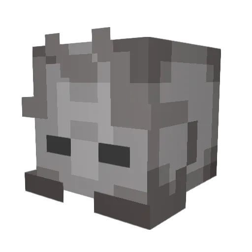 Buddhass Minecraft avatar head, 3D render