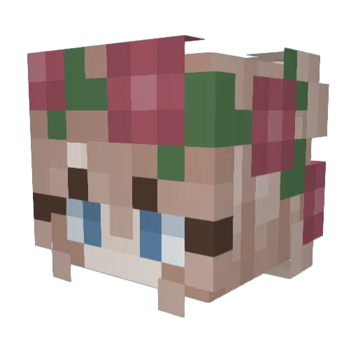 Buddie1825 Minecraft avatar head, 3D render