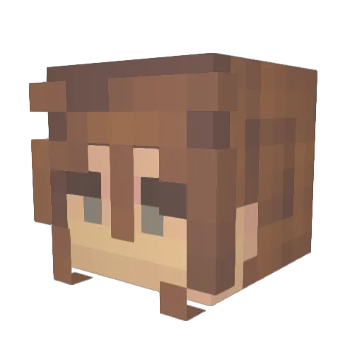 Buddifer Minecraft avatar head, 3D render