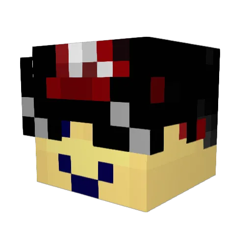 BuddyBid Minecraft avatar head, 3D render