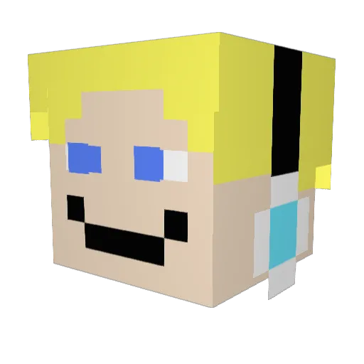 BuddyBro5 Minecraft avatar head, 3D render
