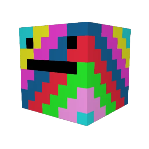 BuddyD98 Minecraft avatar head, 3D render