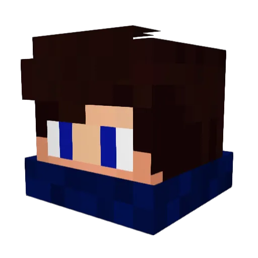 BuddyF23 Minecraft avatar head, 3D render