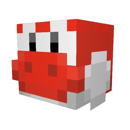 BuddyMunk Minecraft avatar head, 3D render