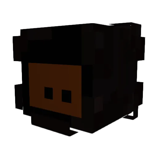 Buddyyaboi Minecraft avatar head, 3D render