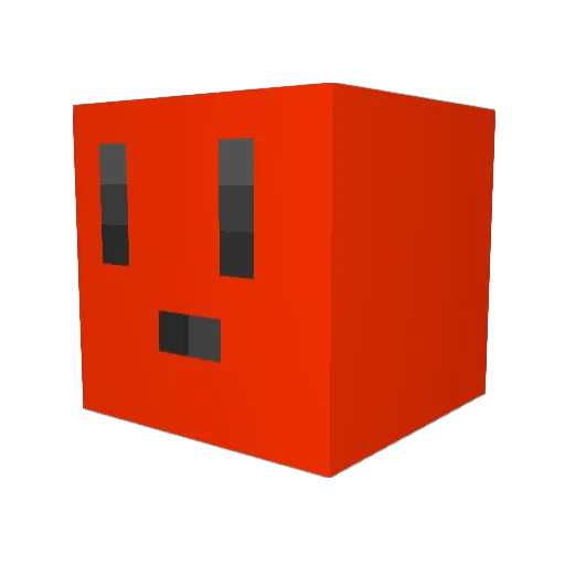 Budgereen Minecraft avatar head, 3D render