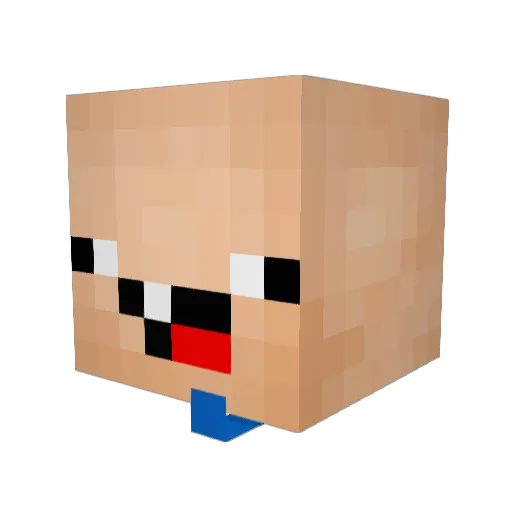 BudgetSnipzy Minecraft avatar head, 3D render