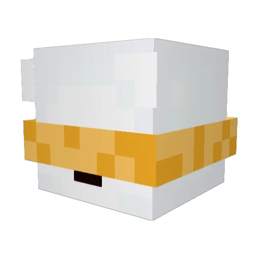 BudgieTheParrot Minecraft avatar head, 3D render