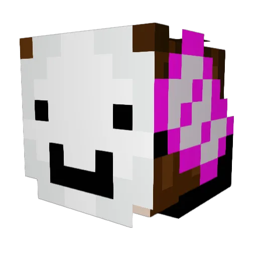 BudgyOz Minecraft avatar head, 3D render