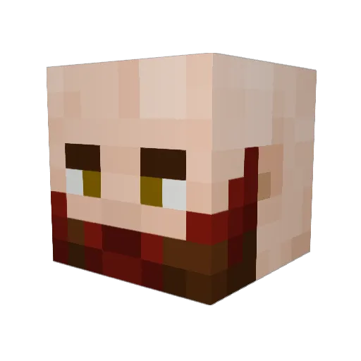 Budless_ Minecraft avatar head, 3D render
