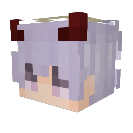Budrunmafia Minecraft avatar head, 3D render