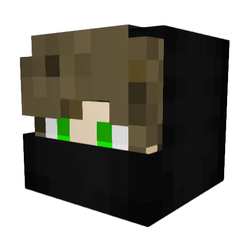 Budymaster Minecraft avatar head, 3D render