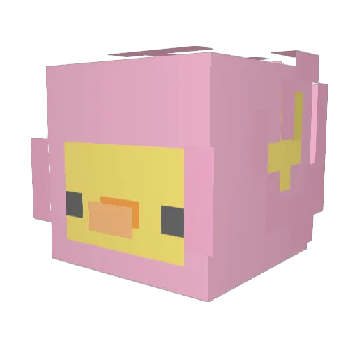 BuenaCejon Minecraft avatar head, 3D render