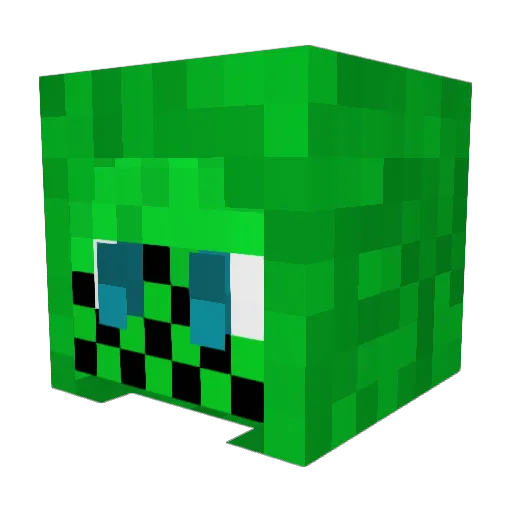 BuffMac1556 Minecraft avatar head, 3D render