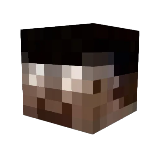 BuffNerdCritic Minecraft avatar head, 3D render
