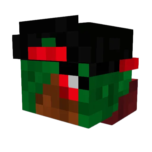 BuffaloFarm21 Minecraft avatar head, 3D render