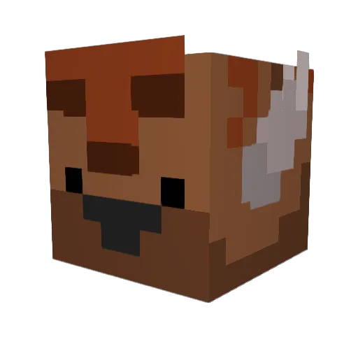 BuffaloHero Minecraft avatar head, 3D render
