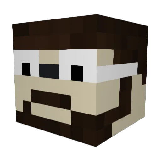 BuffaloJuggler Minecraft avatar head, 3D render