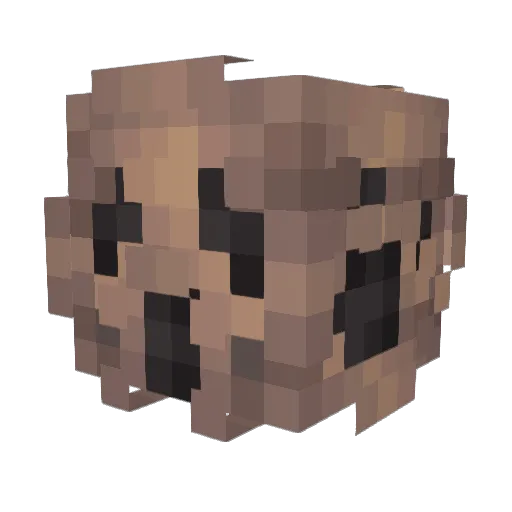 BuffaloWarrior Minecraft avatar head, 3D render