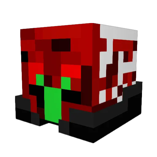 BuffaloWhite Minecraft avatar head, 3D render